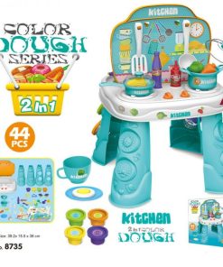 Play dough double side fun table with tools (Kitchen and candy)