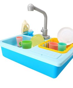 Color Changing Kitchen Sink Toys Children Heat Sensitive Thermochromic Dishwash Children's Kitchen Toy Pretend Play House Toys