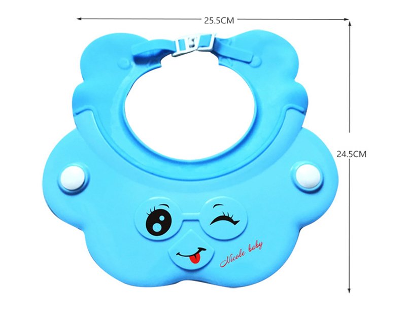 Baby shower cap cute cartoon newborn shampoo hat multifunctional child bath shield sun visor toddler protect eyes ears supplies - Image 3