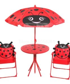 Table with Umbrella and 2 chairs