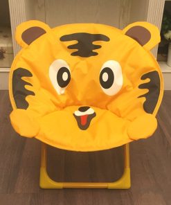 Children's Moon Chair Cartoon Stool Baby Dining Chair Folding Backrest Stool Portable Outdoor Beach Chair
