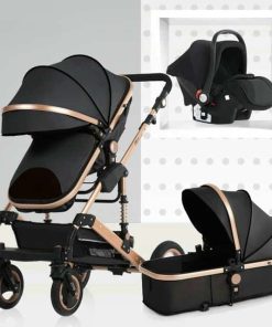 Baby Stroller 3 In 1 with Mommy bag and dining tray