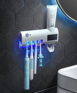 Toothbrush holder with sanitizer ultra light