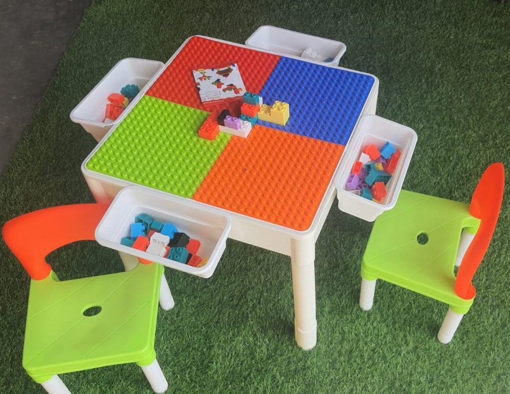 lego table with 4 chairs