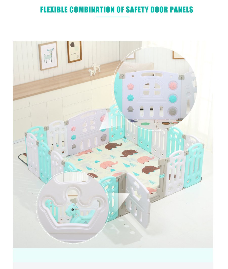 Indoor Baby Playground Folding Playpen, BPA Free - Image 6