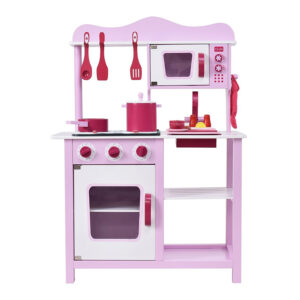 Wooden Kitchen with accessories 60*30*85 cm