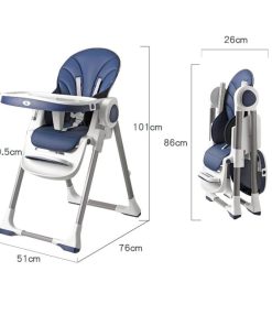 Baby Dining Chair Adjustable Foldable Baby High Chair