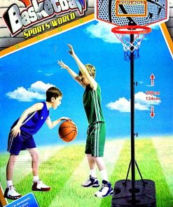 Children's simulation basketball table with a 14cm ball + air pump