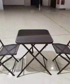 2 chair with table