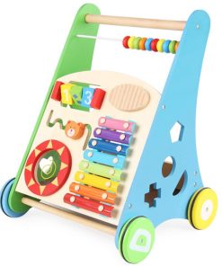 wooden baby walker