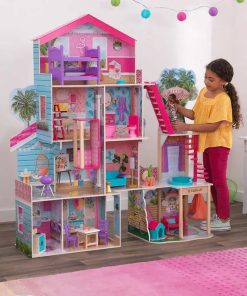 KidKraft pool party Mansion Dollhouse with EZ Kraft