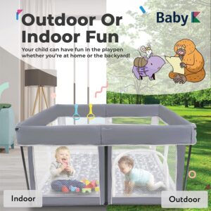 Foldable playpen with playmat - Image 2