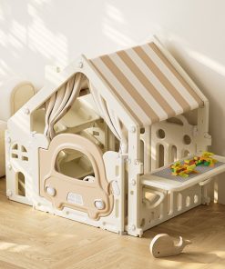 Play tent house with lego stand