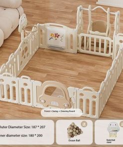 Playpen with swing