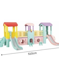 Double slides kids castle