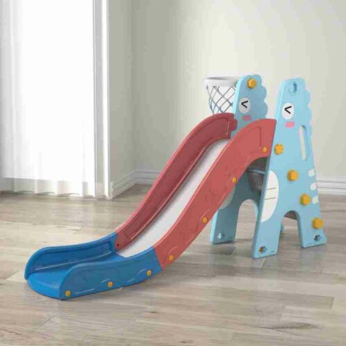 Slide with basketball hoop