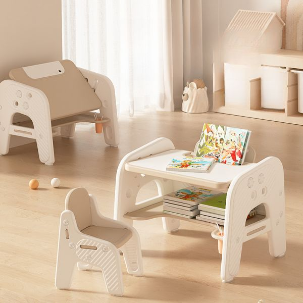 Kids Learning Desk with Chair – Adjustable Drawing Table - Image 2