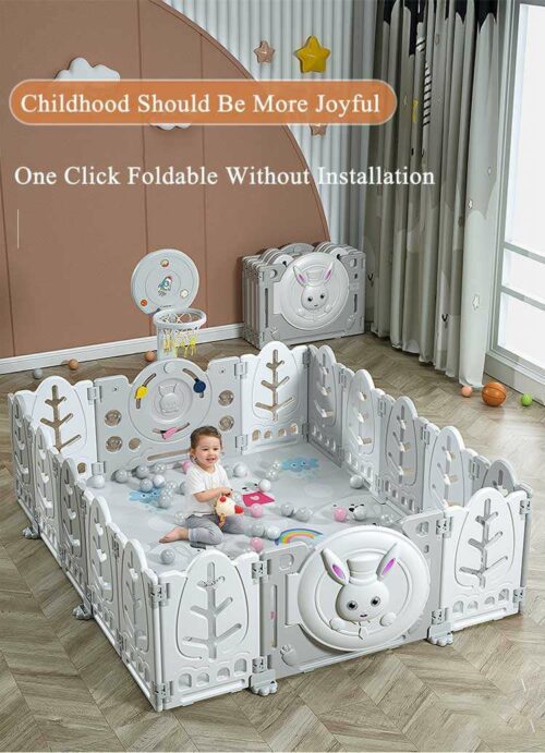 Foldable playpen with playmat - Image 4