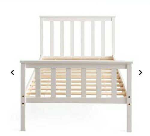 Kids single bed 90x200 cm white - Image 2