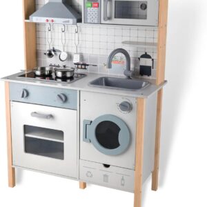 Wooden kitchen playset for kids