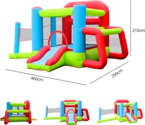 Big inflatable bouncer with Volleyball net
