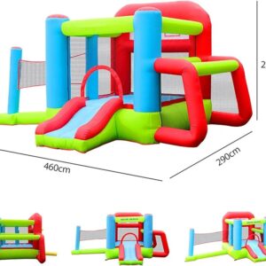 Big inflatable bouncer with Volleyball net