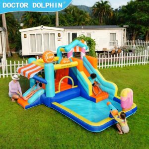 Water slide and bouncer