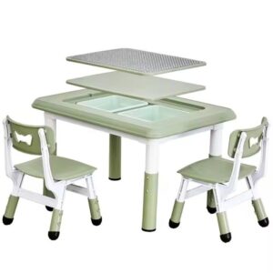 Kids study table with chairs - Image 3