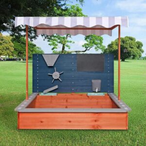 Alternative view of Wooden Sandpit