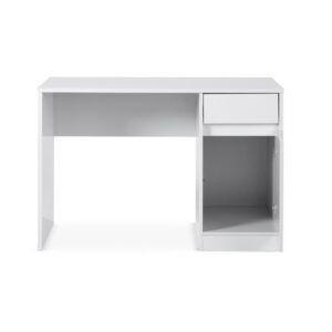 ⁦Writing Desk With Pedestal - white⁩ - الصورة ⁦3⁩