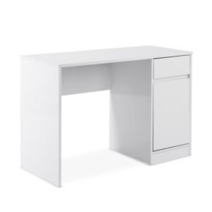 ⁦Writing Desk With Pedestal - white⁩ - الصورة ⁦6⁩
