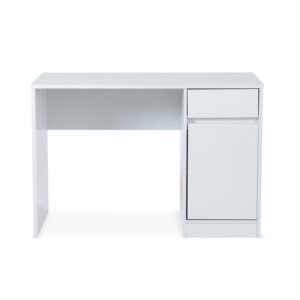 Alternative view of Writing Desk With Pedestal - white