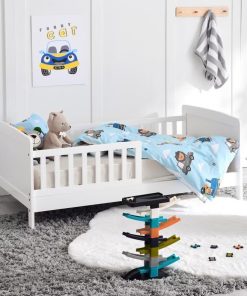 Linen kids Toddler Bed - white