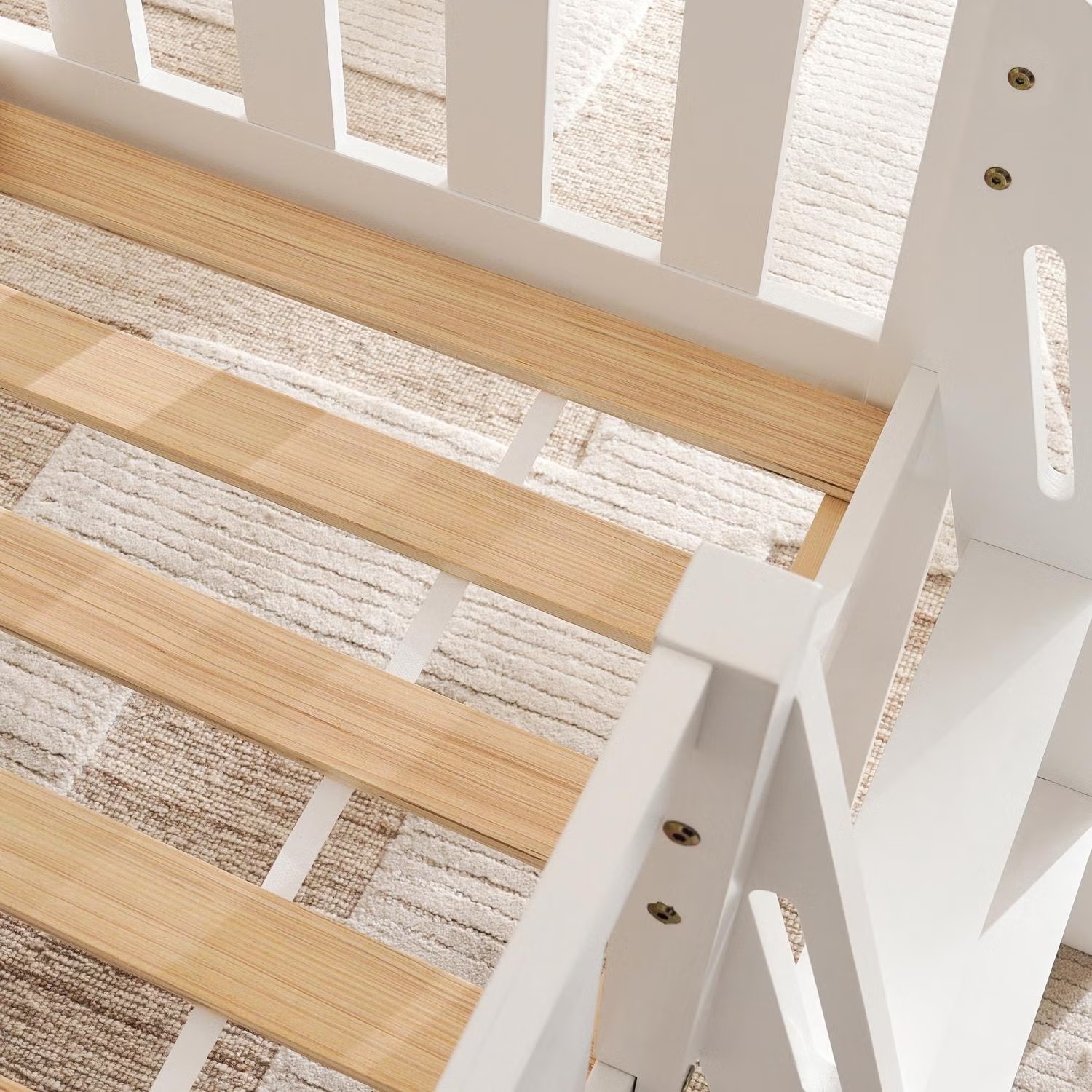 Kids Single Bed Witj Slide 90x190 cm - white - Image 5