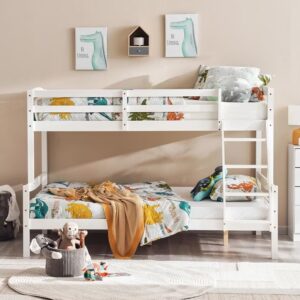 Alternative view of Kids Bunk Bed 120x200 cm - white