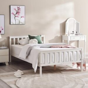 Kids single Bed 120x200 cm - white