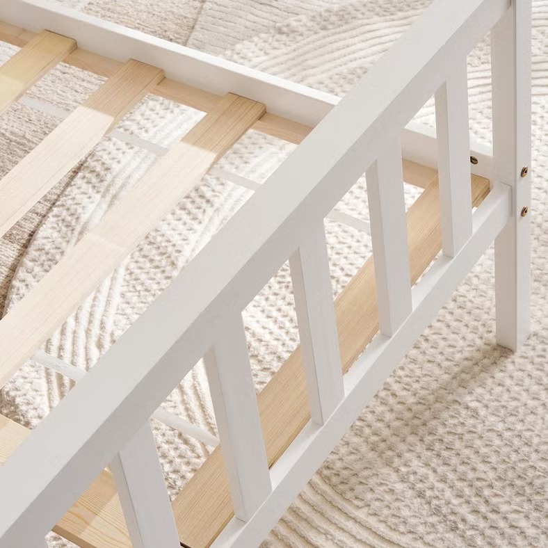 Kids single Bed 120x200 cm - white - الصورة 4