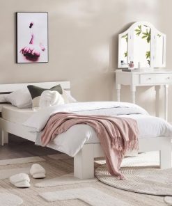 Kids single bed 90x190 cm - white