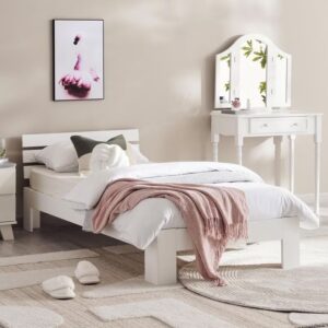 Kids single bed 90x190 cm - white