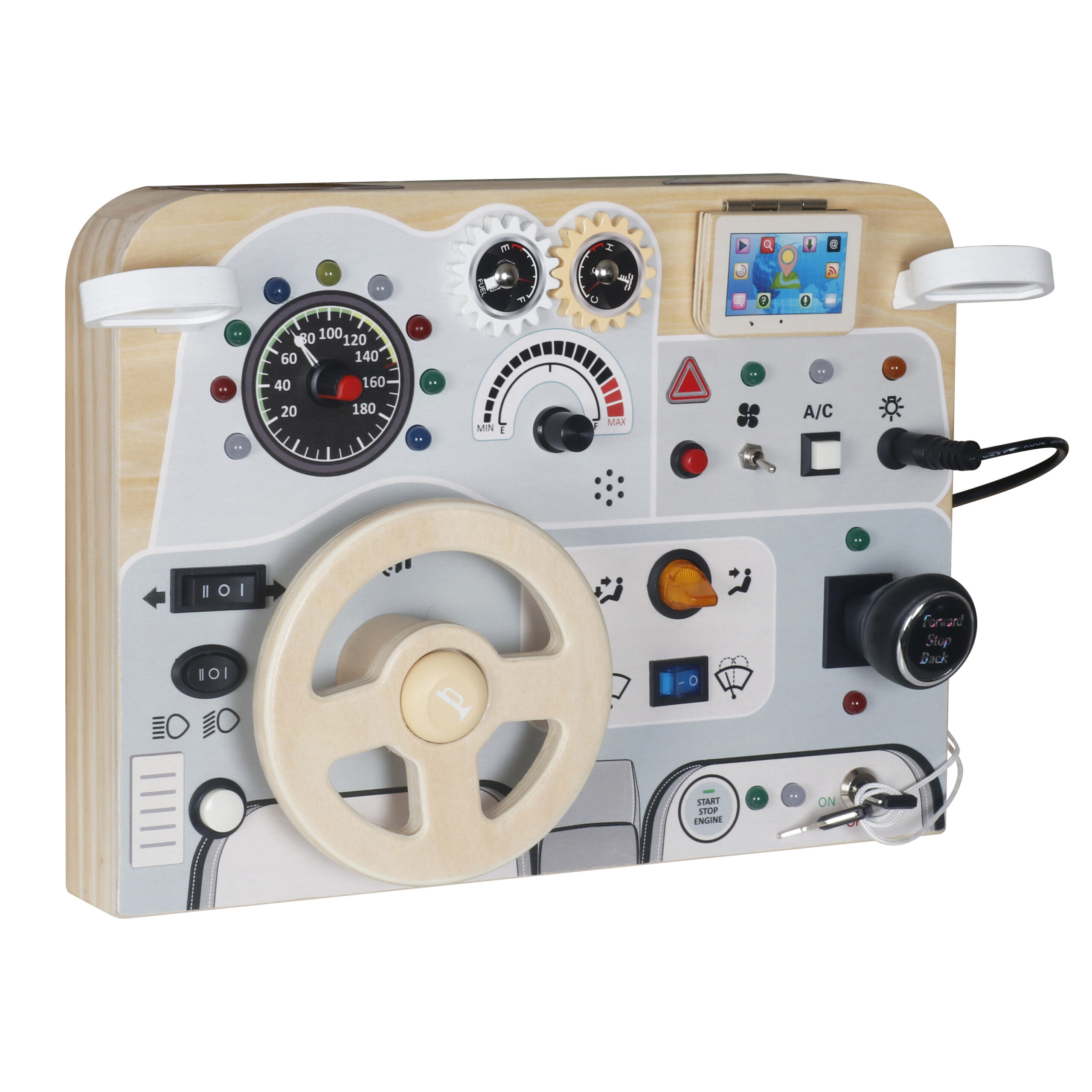 Wooden Car busy bord - Image 5