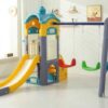 Plastic Playhouse with slide & Swing seat