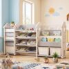 Kids toy storage rack