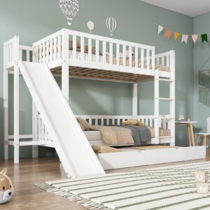 ⁦Bunk bed with pull bed for 3 kids⁩ - الصورة ⁦2⁩