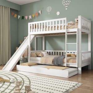 ⁦Bunk bed with pull bed for 3 kids⁩ - الصورة ⁦5⁩