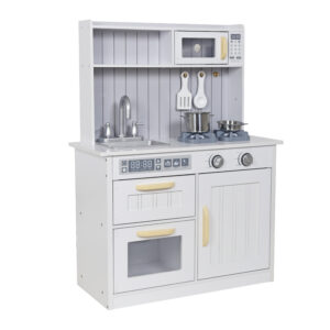 Wooden kitchen with 5pcs accessories - Image 3