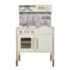 Wooden kitchen with electronic stoves