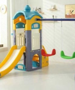 Plastic Playhouse with slide & Swing seat